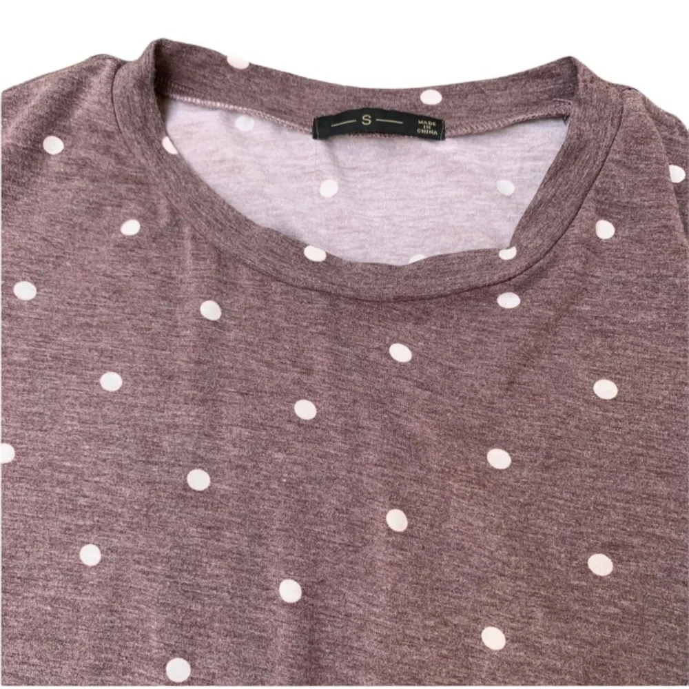 Womens polka dot long sleeve dress - Picture 4 of 6